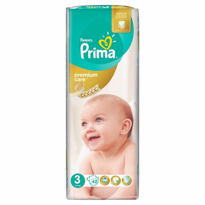 پوشک پریما پمبرز  ضد حساسیت لهستان سایز 3 prima pampers